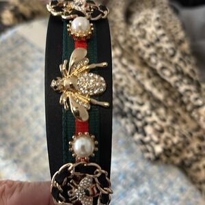 Navy Embellished Head Band